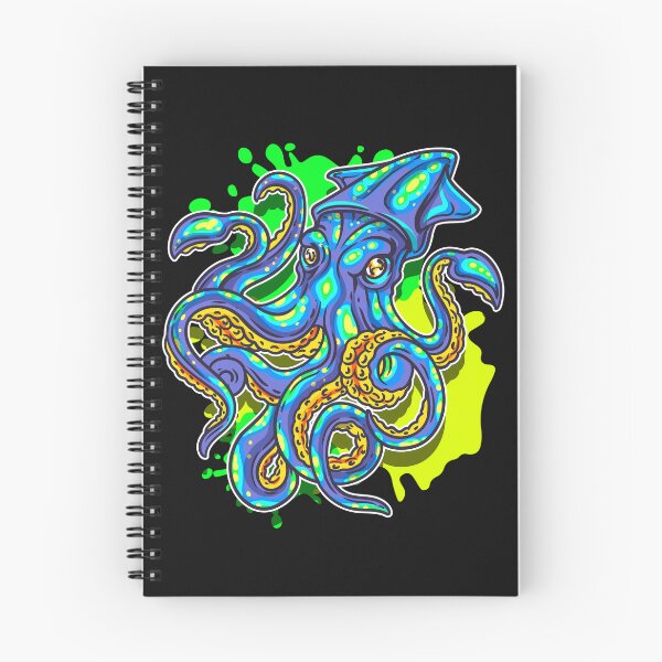 Item preview, Colorful Squid squidding designed and sold by Click-Like.