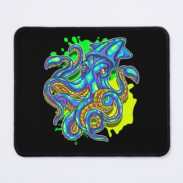 Item preview, Colorful Squid squidding designed and sold by Click-Like.