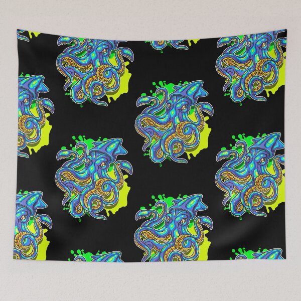 Item preview, Colorful Squid squidding designed and sold by Click-Like.