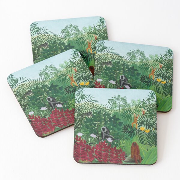 Item preview, Henri Rousseau's famous painting of Tropical Forest with Monkeys from 1910 designed and sold by fivo.