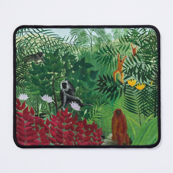 Item preview, Henri Rousseau's famous painting of Tropical Forest with Monkeys from 1910 designed and sold by fivo.