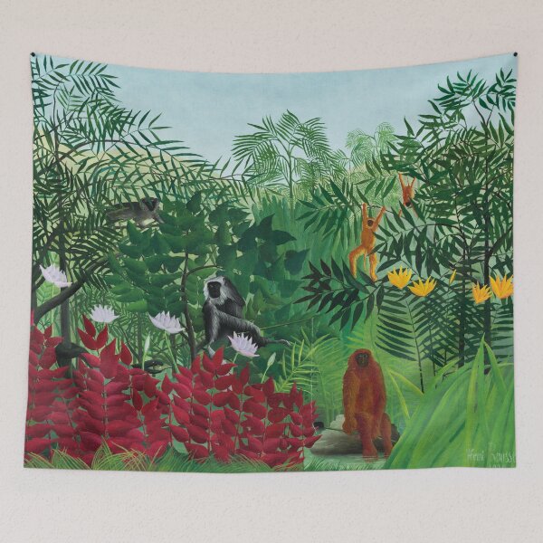 Item preview, Henri Rousseau's famous painting of Tropical Forest with Monkeys from 1910 designed and sold by fivo.