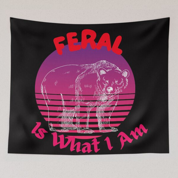 Item preview, Feral Is What I Am, I Am Feral Vintage Moon Bear designed and sold by SolSel ⭐⭐⭐⭐⭐.