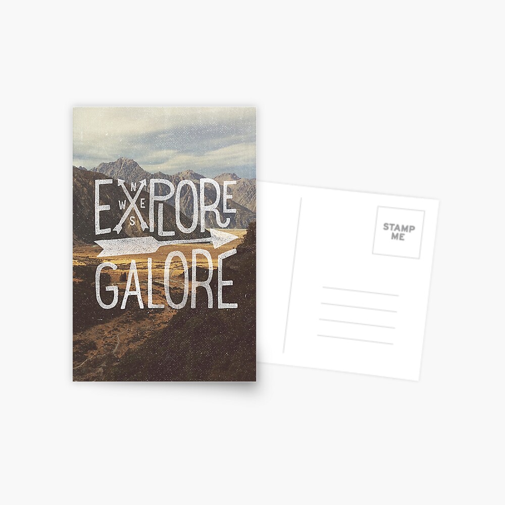 Explore Galore Postcard