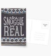 the SNUGGLE is REAL Postcards