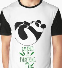 Balance Is Everything! Tumbling panda. Graphic T-Shirt