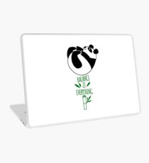 Balance Is Everything! Tumbling panda. Laptop Skin