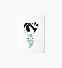 Balance Is Everything! Tumbling panda. Art Board