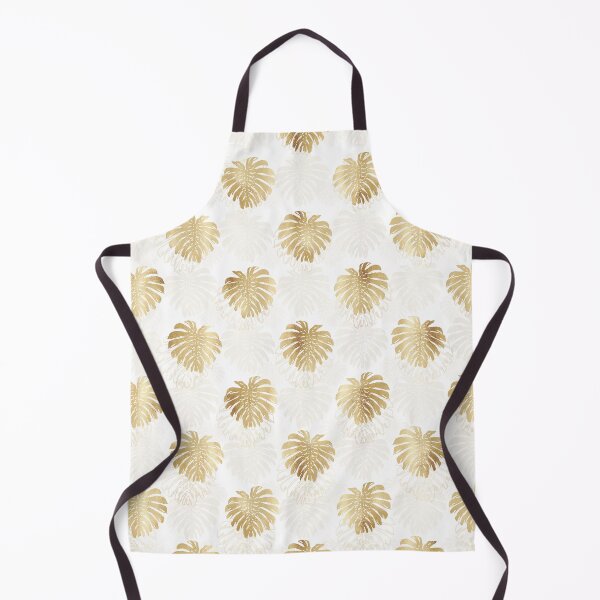 Item preview, Tropical Gold Monstera Leaf White Design designed and sold by InovArtS.