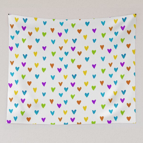 Item preview, Colorful hearts pattern designed and sold by Wabi Tabby.