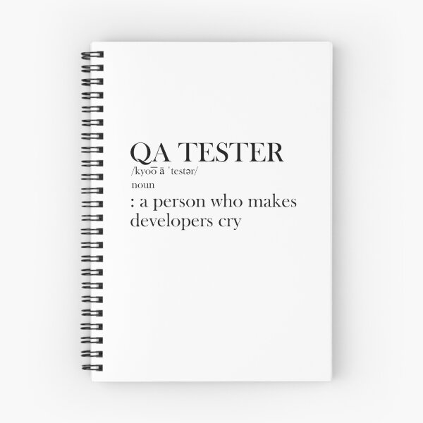 Item preview, QA Tester Definition designed and sold by SomeDesignThing.