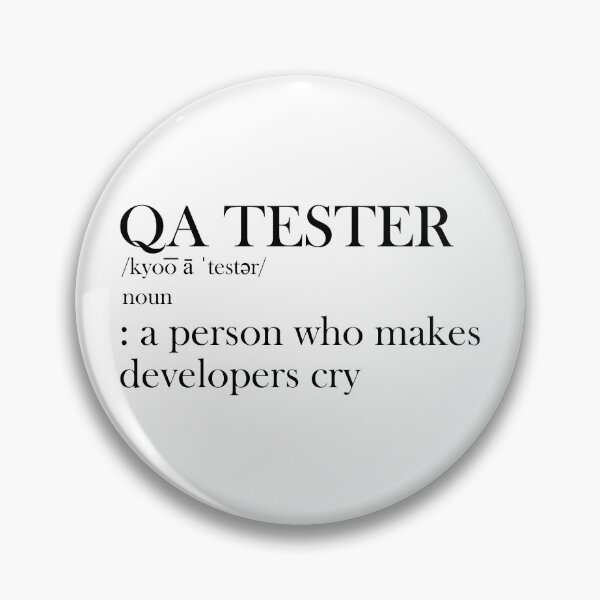 Item preview, QA Tester Definition designed and sold by SomeDesignThing.