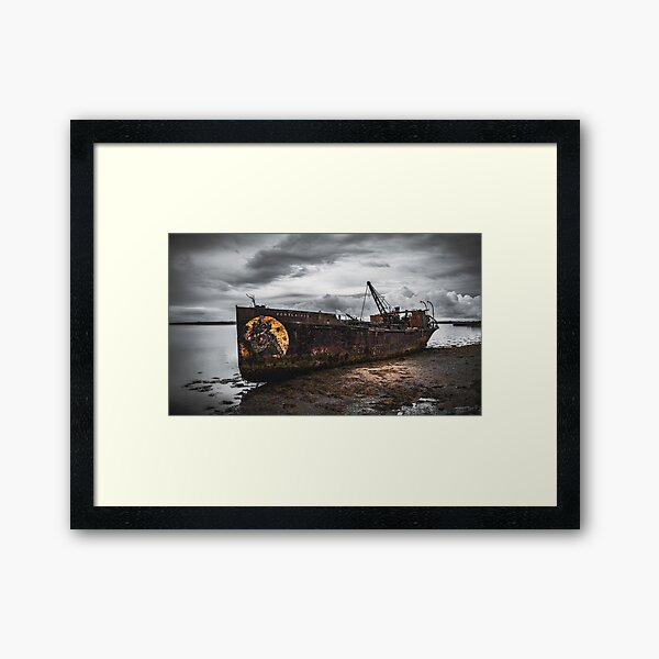 Port Lairge Shipwreck Framed Art Print