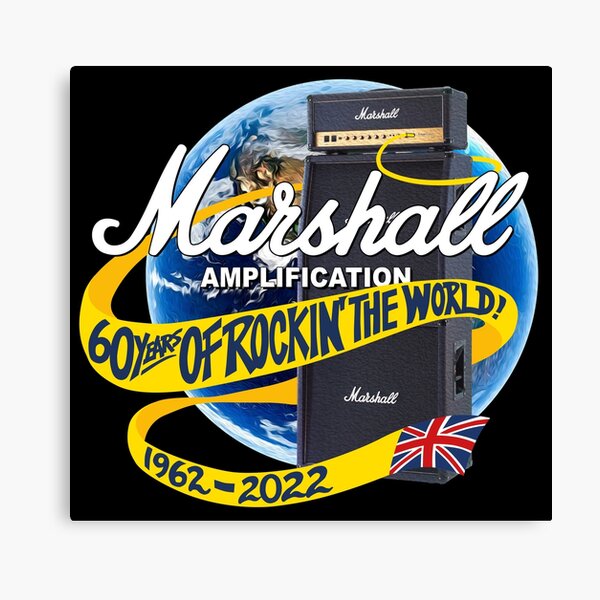 "Marshall 60th Anniversary Guitar Amp" Canvas Print for Sale by