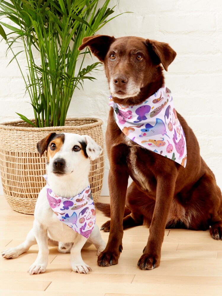 Thumbnail 5 of 6, Pet Bandana, Ray day 2 - pastel designed and sold by pikaole.