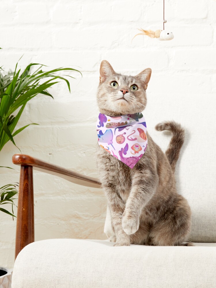 Thumbnail 3 of 6, Pet Bandana, Ray day 2 - pastel designed and sold by pikaole.