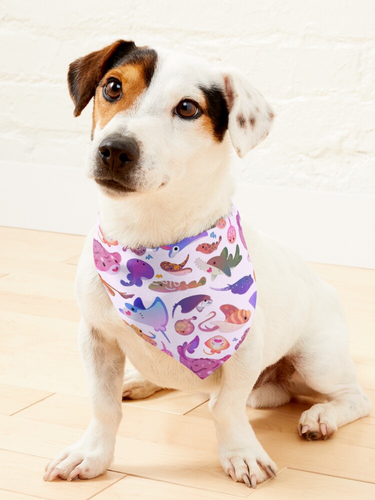 Thumbnail 1 of 6, Pet Bandana, Ray day 2 - pastel designed and sold by pikaole.