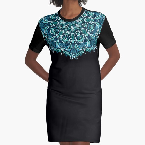 Winter mandala. January Graphic T-Shirt Dress