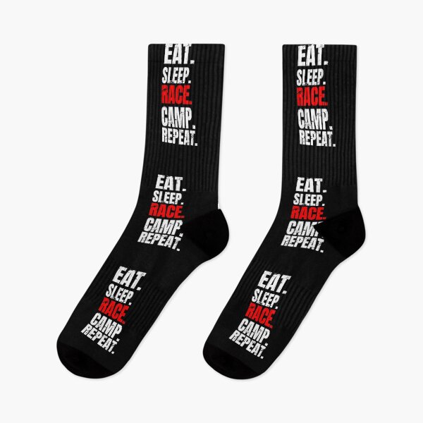 Item preview, Eat Sleep Race Camp Repeat Racing Drag Racing Camping RV Nascar Race Track Drag Strip Racetrack  designed and sold by CarantinedChaos.