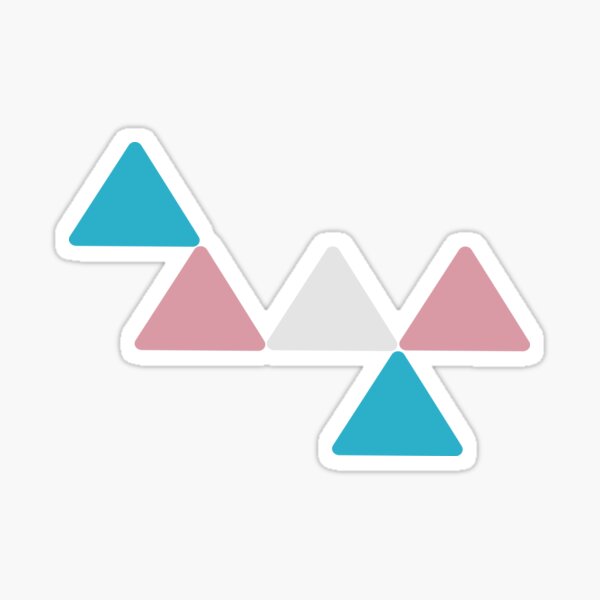 Triangles-Art Sticker