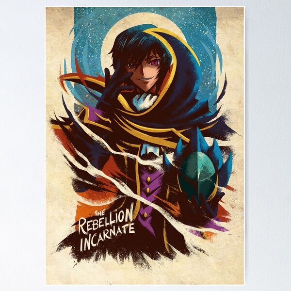 Code Geass Zero Lelouch Japanese Anime Series Poster – My Hot Posters