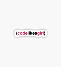Code Like A Girl #2 Sticker