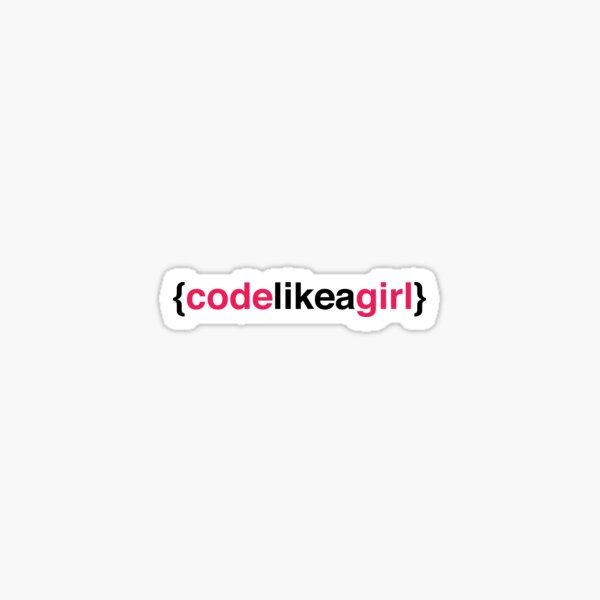 Code Like A Girl #2 Sticker