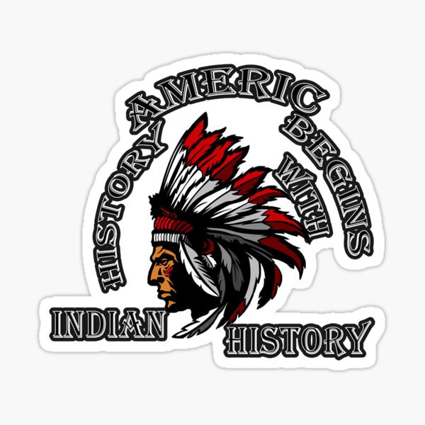 "Great Gift American History Begins With Indian History Gift For Fan