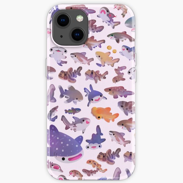 Shark day2 - name or bright bg version iPhone Soft Case