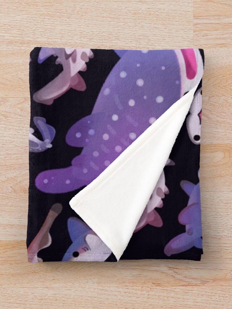 Alternate view of Shark day 2 Throw Blanket