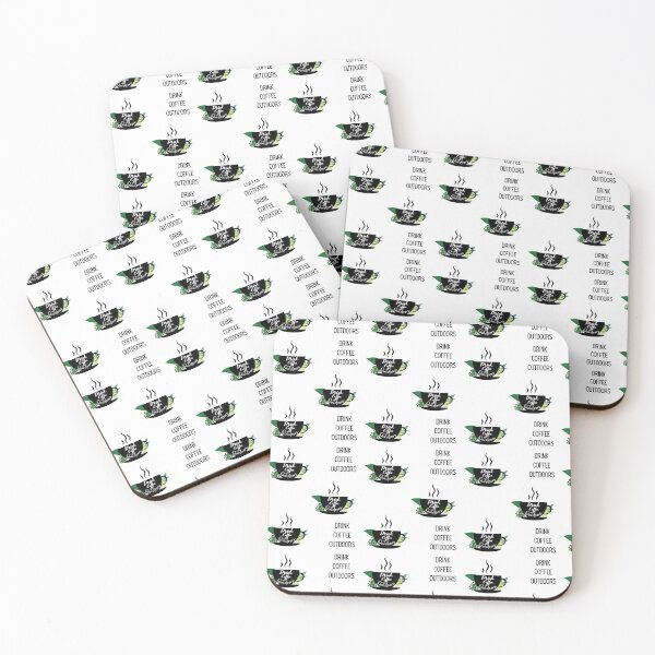 Item preview, Drink Coffee Outdoors designed and sold by theredsharp.