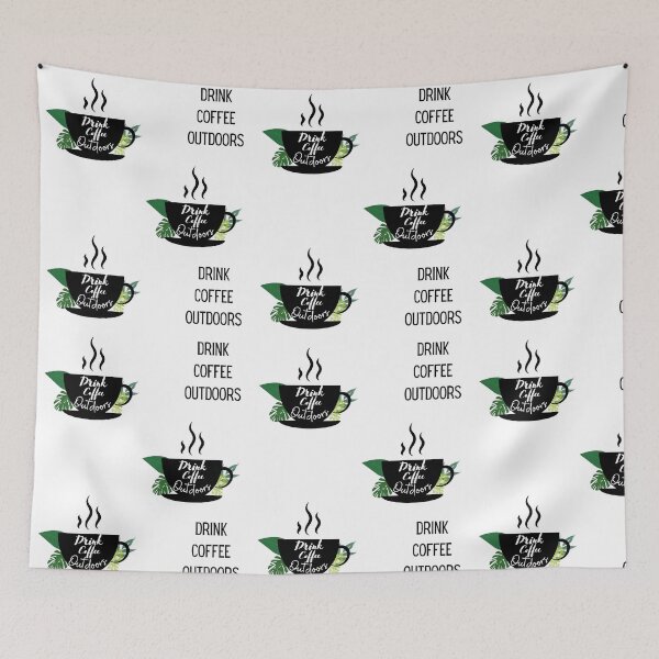 Item preview, Drink Coffee Outdoors designed and sold by theredsharp.