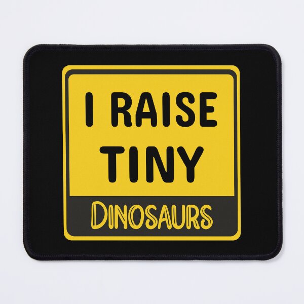 Item preview, I Raise Tiny Dinosaurs Funny Chickens Tiny Dinosaur Chicken Lover Warning Danger Sign designed and sold by ghostsanda.