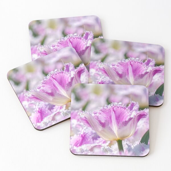 Item preview, White and Pink Tulips designed and sold by SACRED NATURE DESIGNS.
