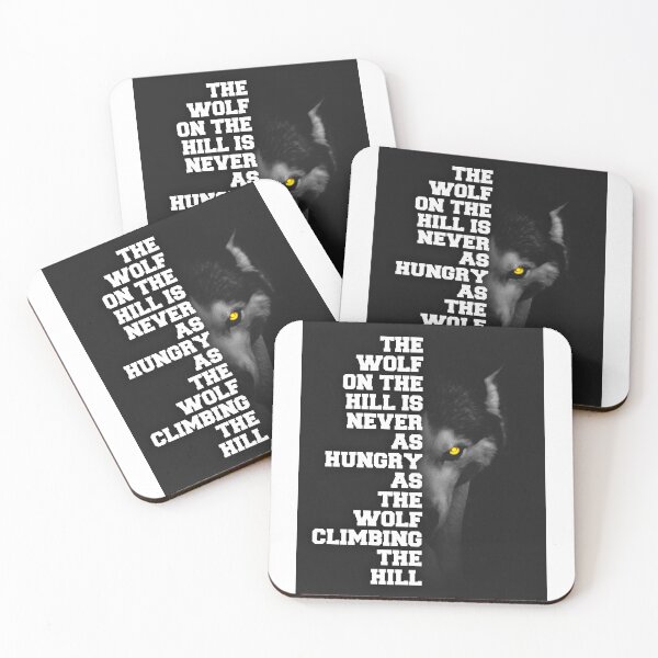 Item preview, Wolf Motivational Black And White Wolve Wolf Climbing The Hill designed and sold by SuccessHunters.