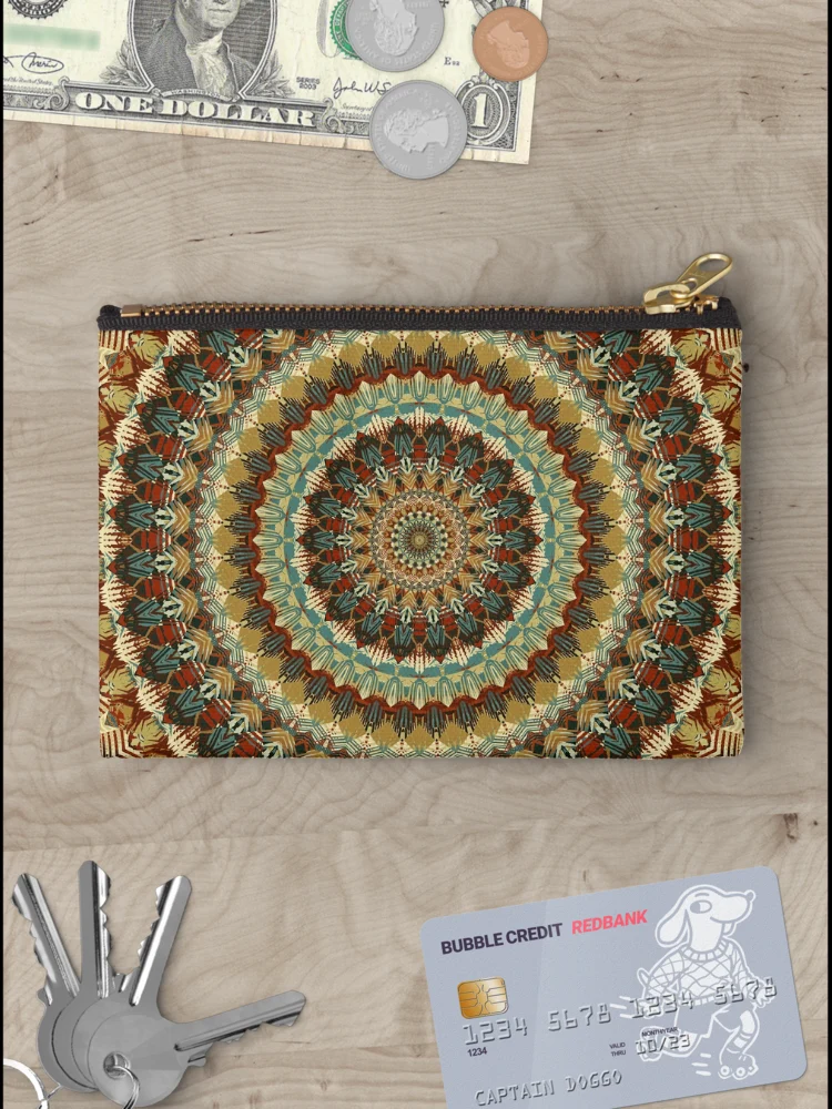 Thumbnail 3 of 4, Zipper Pouch, Mandala 209 designed and sold by Mandala Of Life.