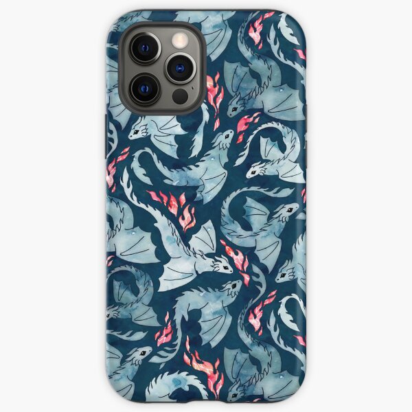 Item preview, Dragon fire dark blue designed and sold by adenaJ.