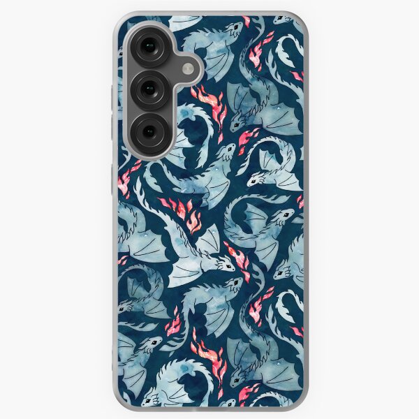 Item preview, Dragon fire dark blue designed and sold by adenaJ.