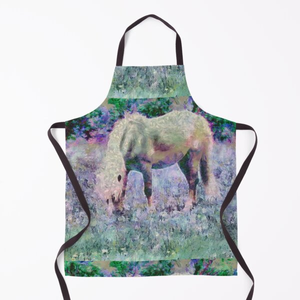 Item preview, Horse in a dreamy purple meadow of flowers designed and sold by JanineRileyArt.