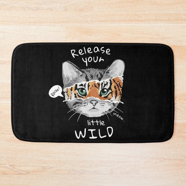 Item preview, cute cat and tiger half face design designed and sold by Beeroclock.