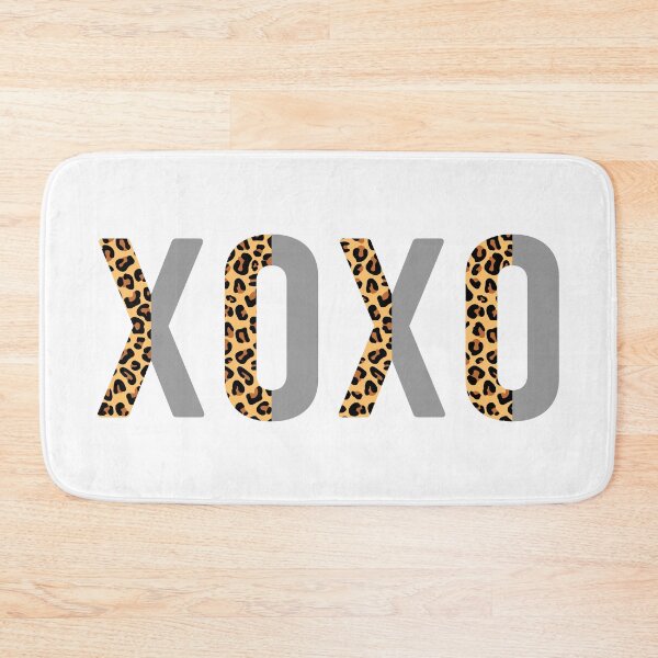 Item preview, Gray Leopard XOXO, Hugs and Kisses, Love Letters, Gift for Valentine designed and sold by patterniastudio.