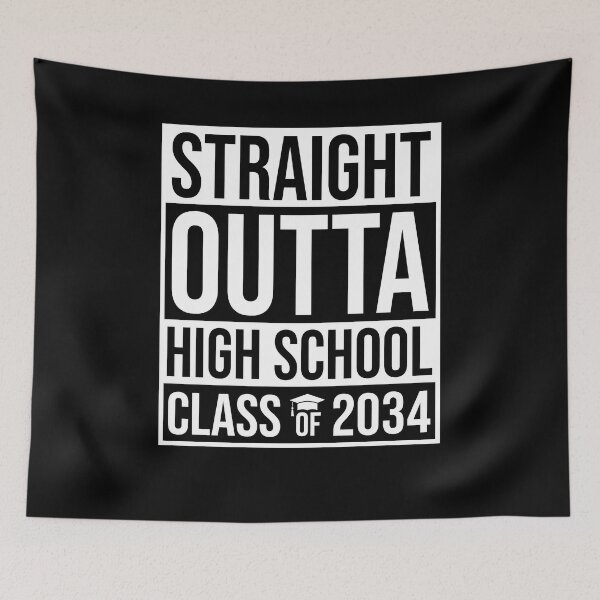 Item preview, Straight Outta High School Class Of 2034 Shirt, High School Graduation Shirt, Senior 2034 Shirt, 2034 Graduation Shirt, Gift For Graduate designed and sold by aymob.