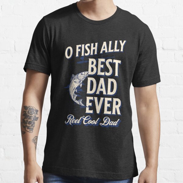 Reel Cool Bonus Dad Fishing Step-dad Fathers Day Christmas Funny Essential  T-Shirt for Sale by JooArtPrints