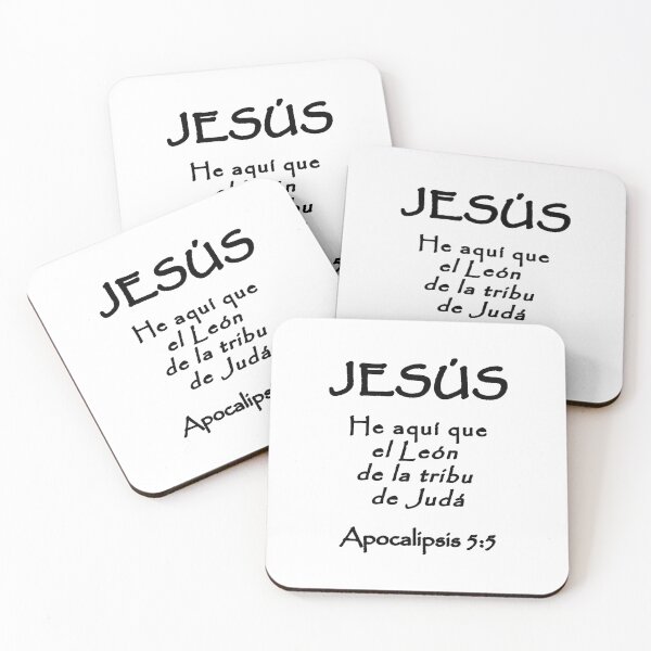 Item preview, Revelation 5:5 Jesus Lion of Judah Spanish Bible Verse designed and sold by NombresDeJesus.