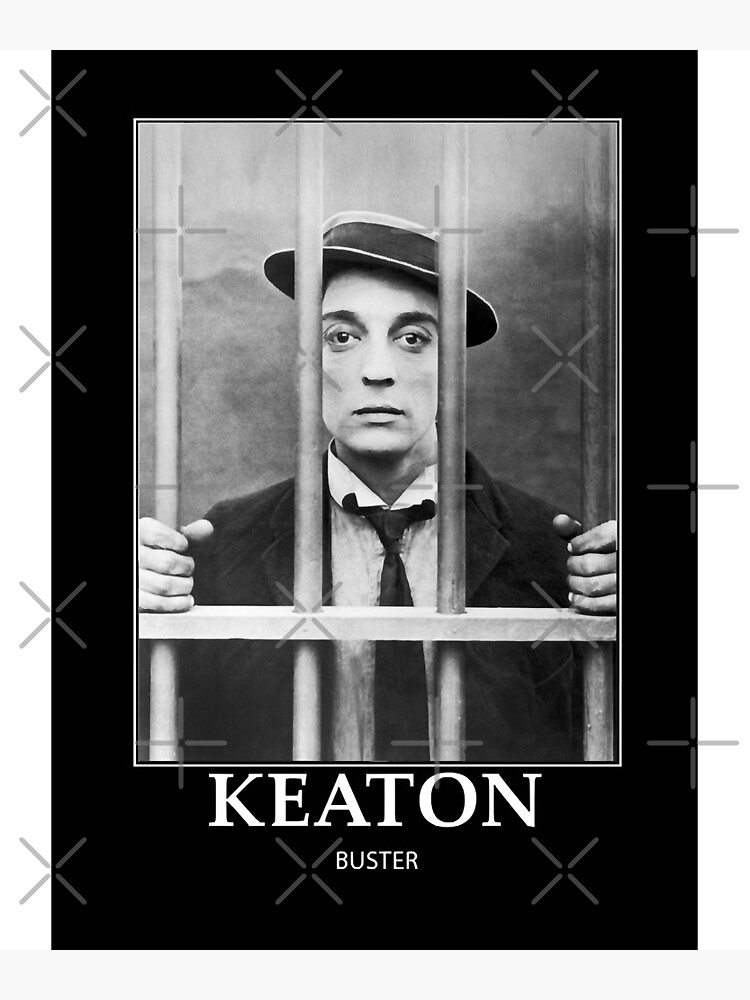 Buster Keaton & Charlie Chaplin Quality Reprint of a Vintage 