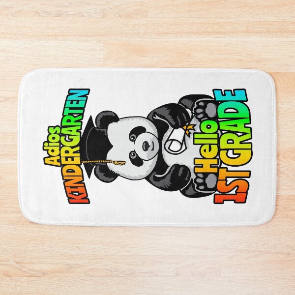 Item preview, Adios Kindergarten Hello 1st Grade Funny Happy Panda Bear designed and sold by GrandeDuc.