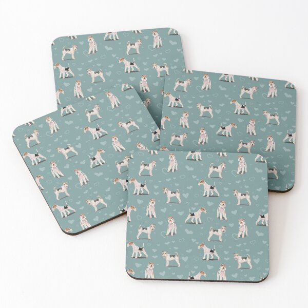 Item preview, The Fox Terrier (Teal) designed and sold by Elspeth Rose Design.