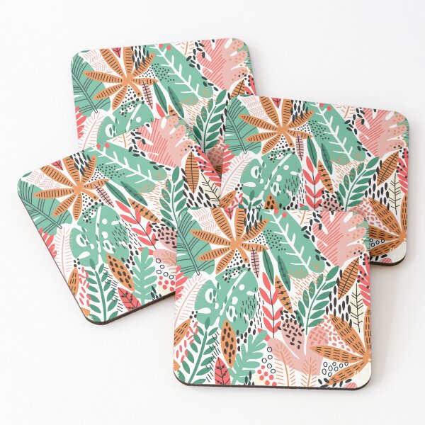 Item preview, Tropical Abstract Floral Jungle designed and sold by meggydesigns.