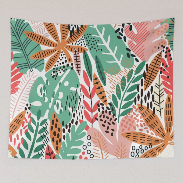 Item preview, Tropical Abstract Floral Jungle designed and sold by meggydesigns.