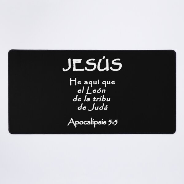 Item preview, Revelation 5:5 Jesus Lion of Judah Spanish Bible Verse designed and sold by NombresDeJesus.